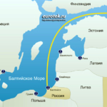 Паромная линия Усть-Луга - Балтийск.